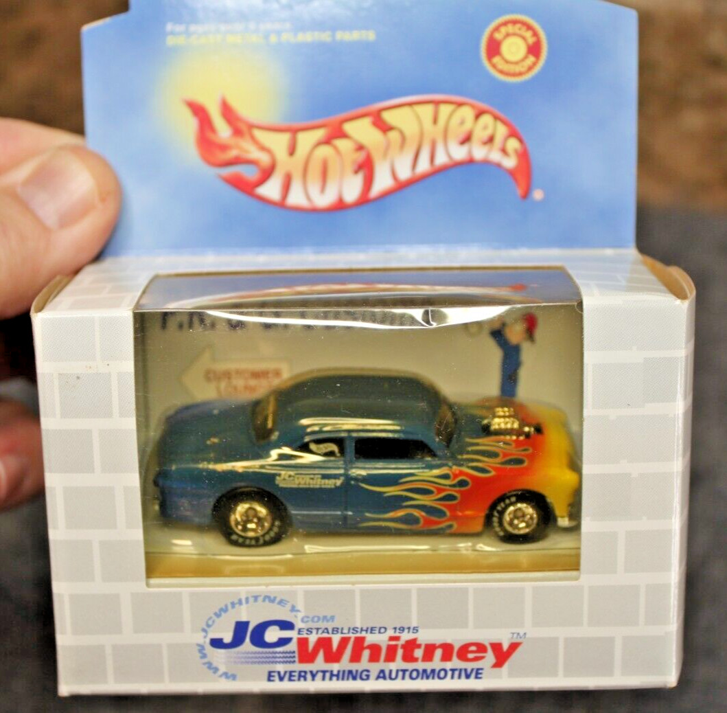 Hot Wheels JC Whitney PK&G Customs Blue Special Edition Hot Rod Car Sealed