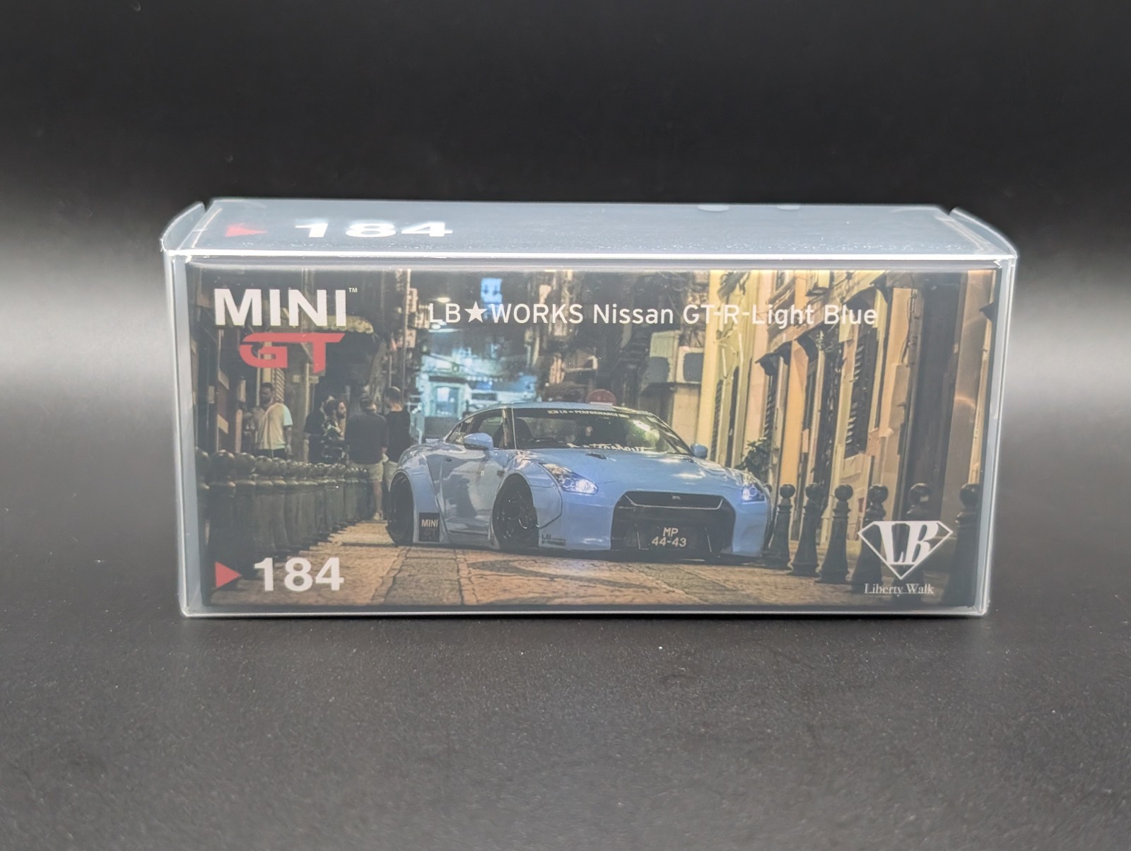 1:64 MINI GT LB WORKS Nissan GT-R R35 Light Blue Collection Garage Special #184