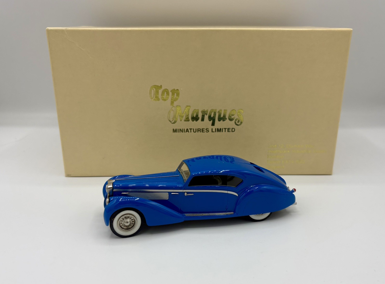 Top Marques EC1 Delage D8-120 Aerocoupe No Ilario Chromes