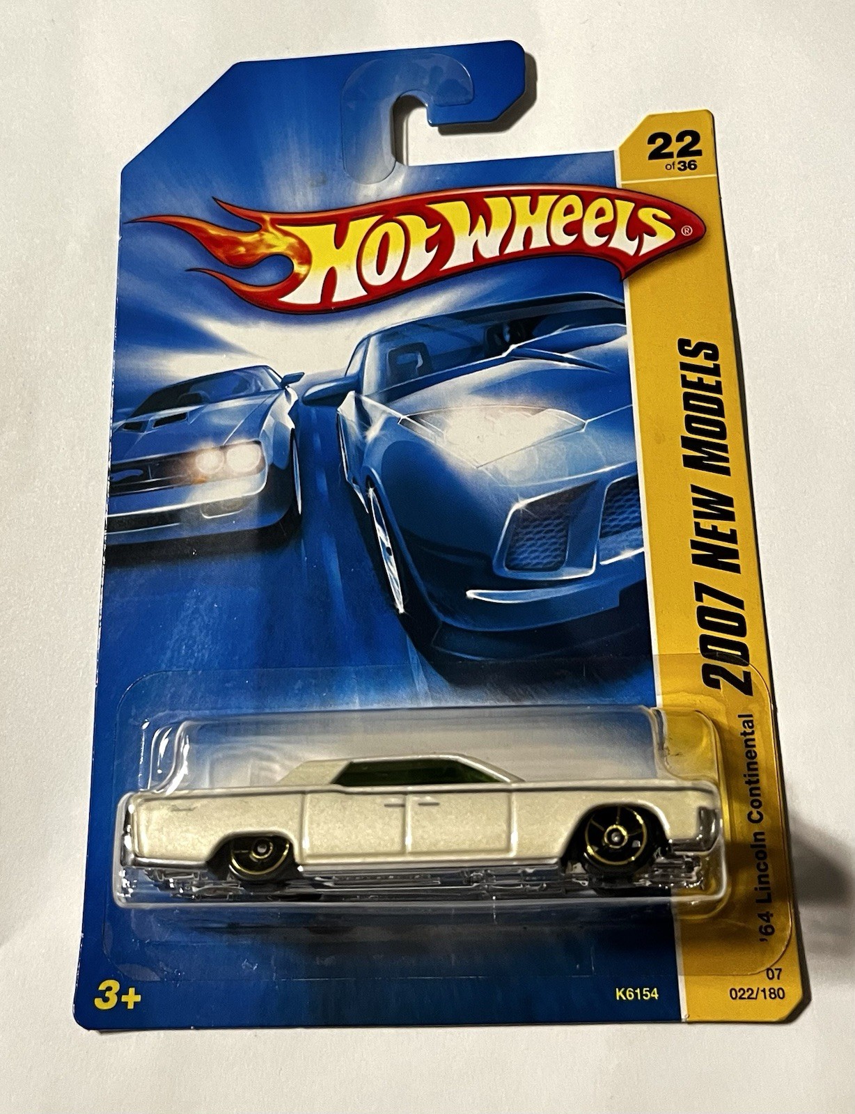 🏁 Hot Wheels 2007 White ’64 Lincoln Continental New Models 🏁