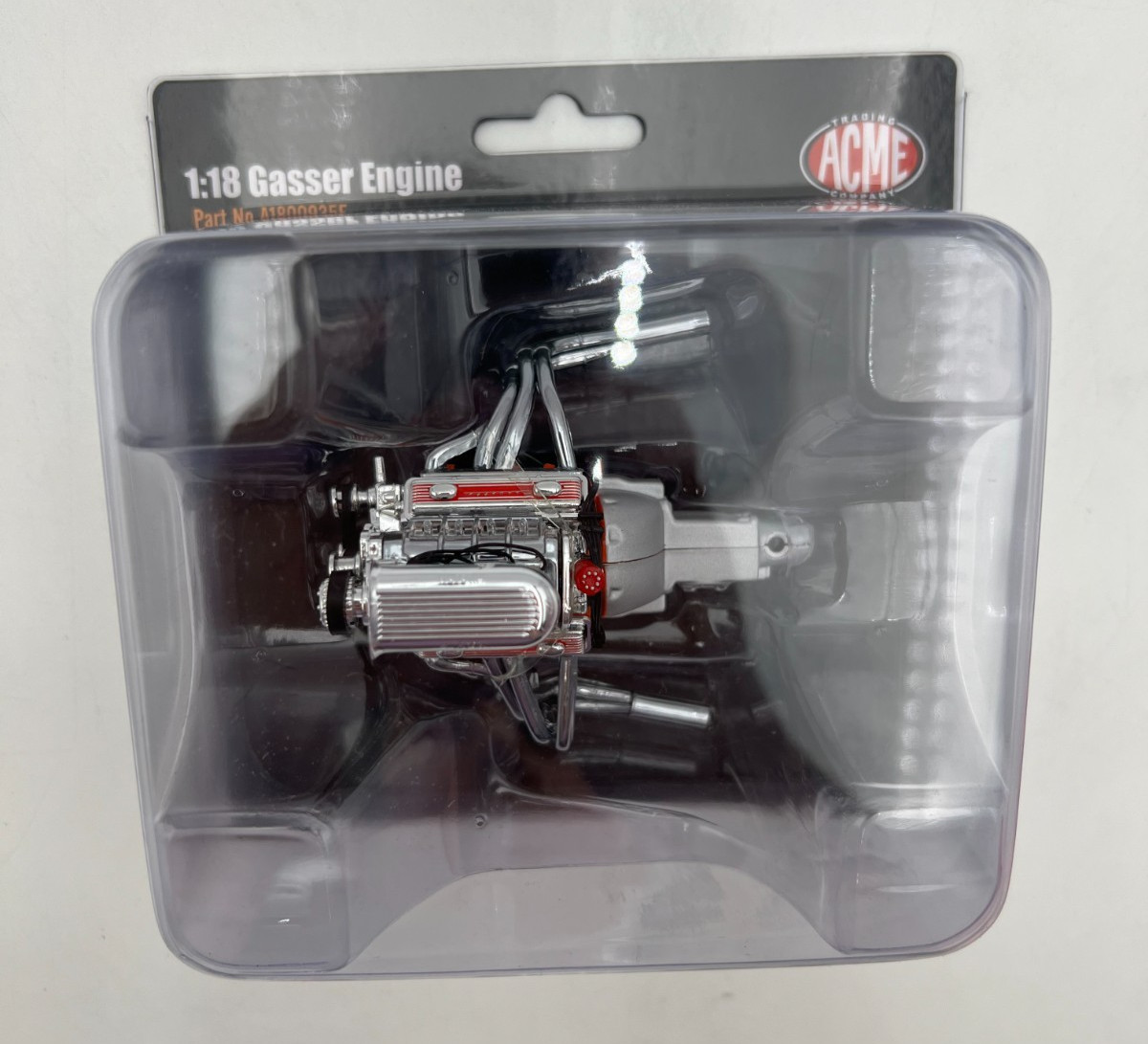 PARTS – ACME – 1:18 SCALE – Blown Chevrolet Engine & Transmission – A1800935E