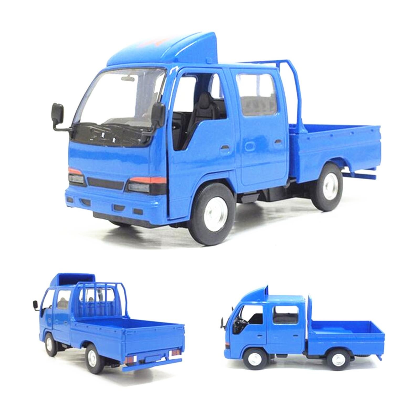 1/32 Blue Model Toy Car With Pull Back&Sound Light For ISUZU NHR Pickup Truck
