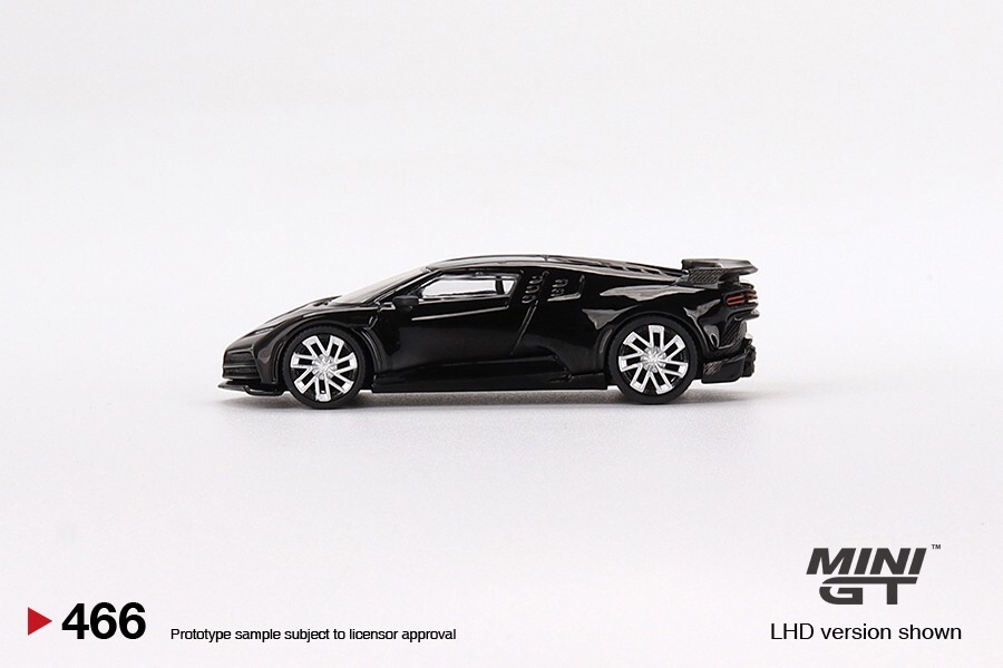 Mini GT 1:64 Bugatti Centodieci Black Diecast Model Car Mijo Exclusive MGT00466