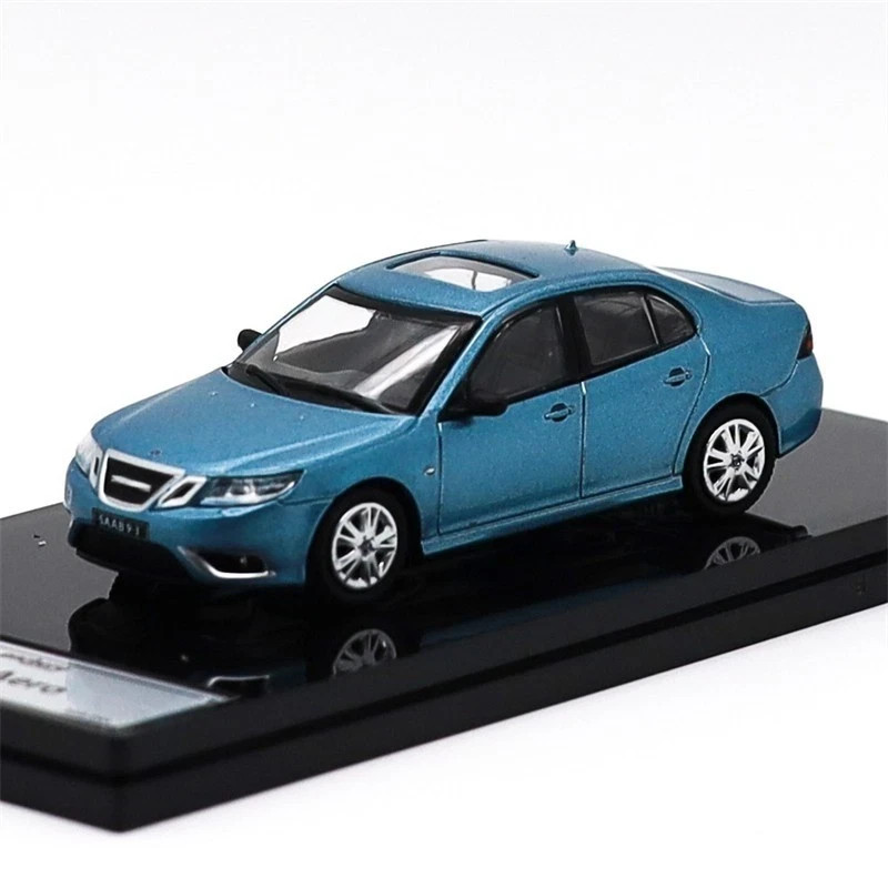 2008 SAAB 9-3 AERO SEDAN BLUE 1/64 SCALE DIECAST CAR MODEL BY GCD ENCHERY