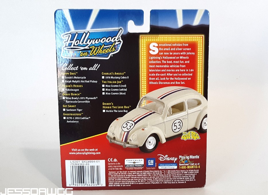 new red 1:64 Mini Cooper car The Italian Job movie Johnny Lightning Hollywood