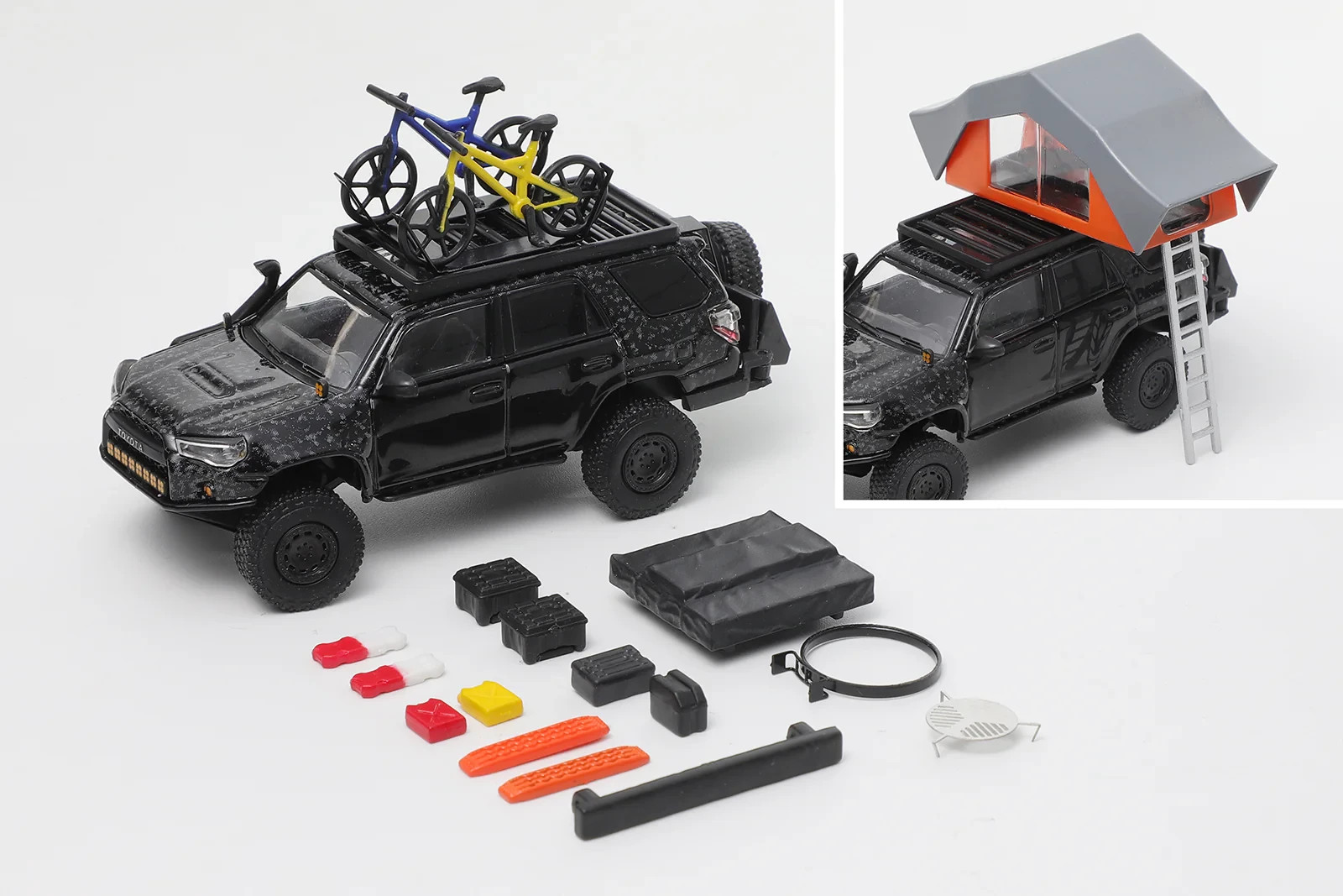 GCD 1:64 Toyota 4Runner TRD PRO Widebody Prerunner Black&Carbon