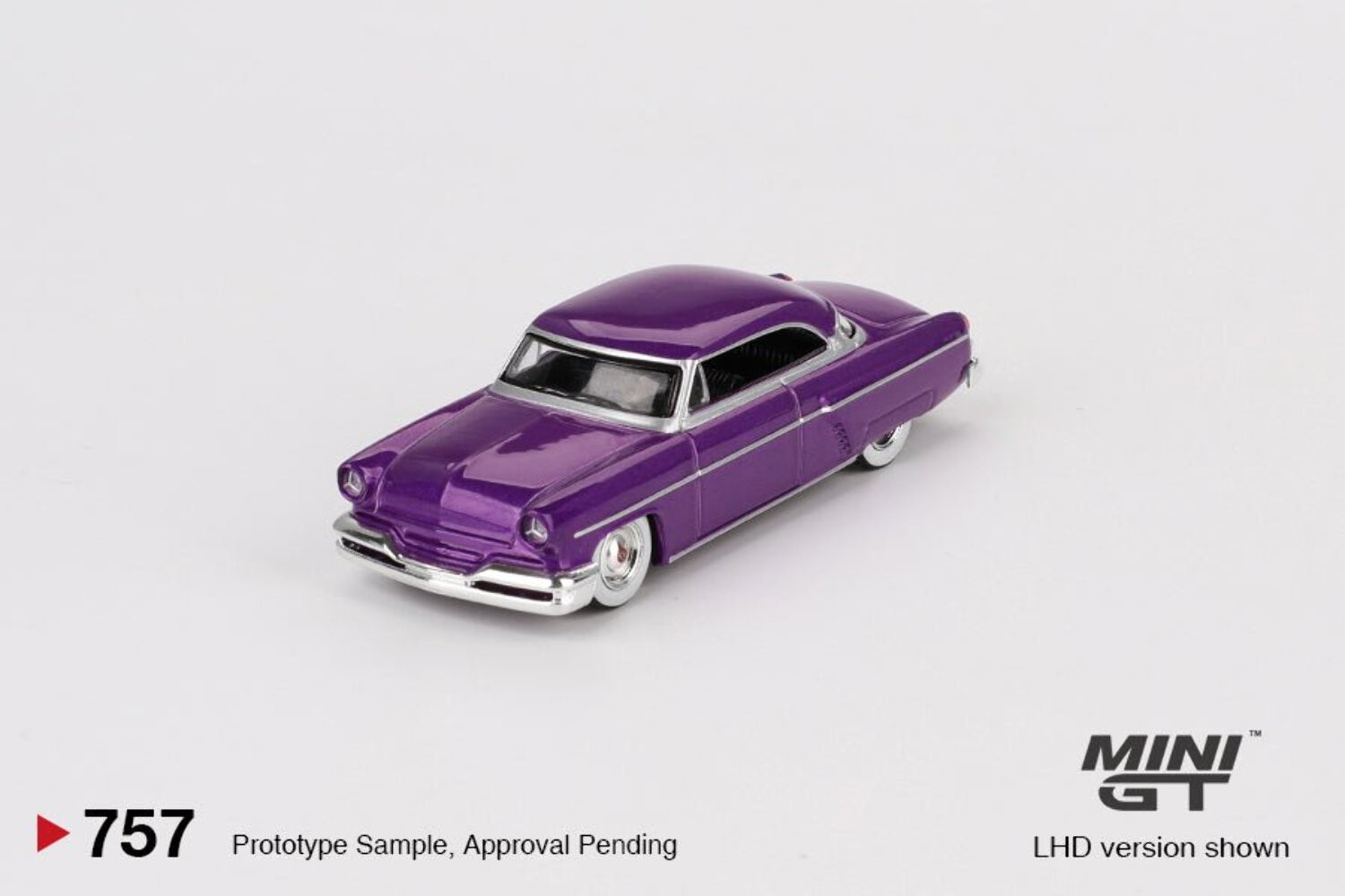 Mini GT 1:64 1954 Lincoln Capri Hot Rod – Purple Metallic