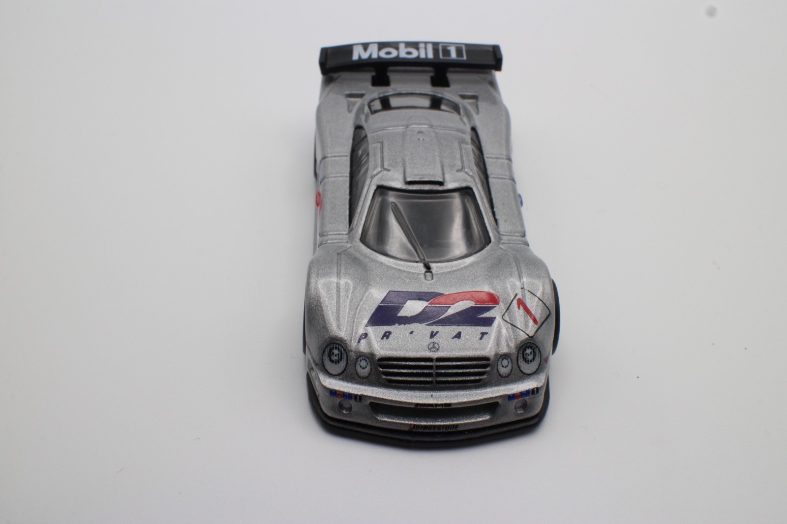 Hot Wheels 1997 Mercedes-Benz CLK-GTR Silver D2 Boulevard Premium Loose 1:64