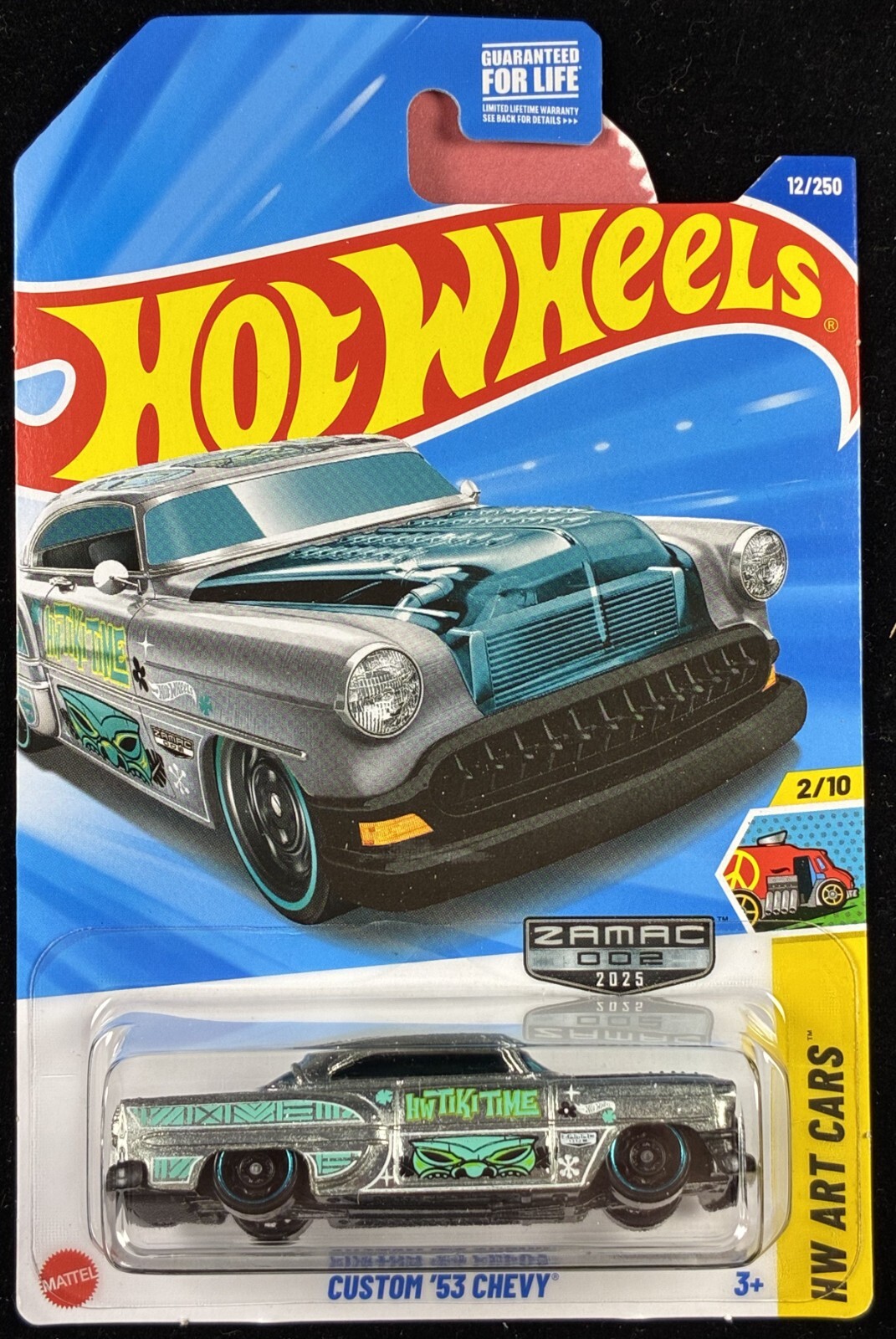 2025 HOT WHEELS ZAMAC #02 CUSTOM ’53 CHEVY CLEAR HOOD, Tiki Time