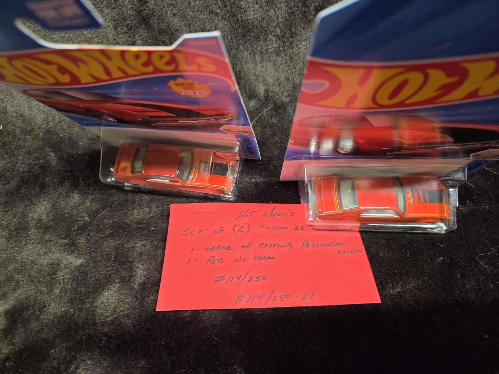 2026 Hot Wheels Custom 66′ Toronado Red ERROR Diecast 1:64 Factory Fresh #4/5