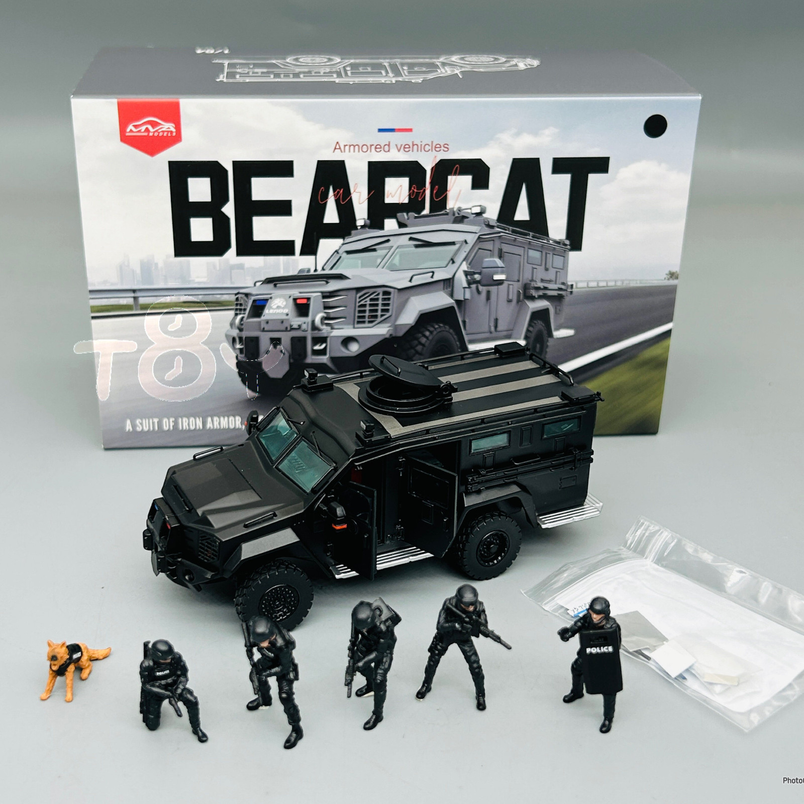 MVA 1:64 Bearcat AFV Armored Vehicle Figure Model Diecast ABS Car New