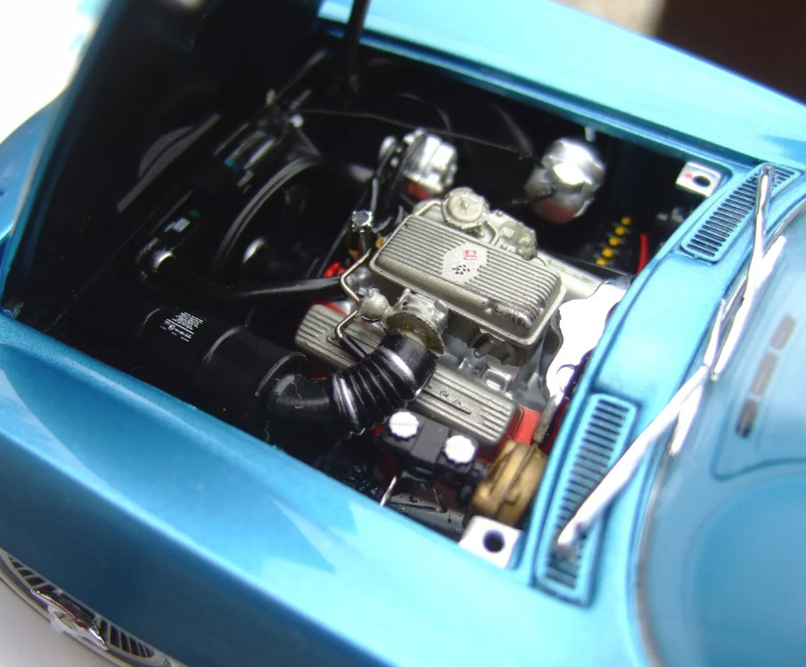 Corvette Chevrolet55Chevy57StingRay1:24Race12Car1963Classic1957Metal1966Model18