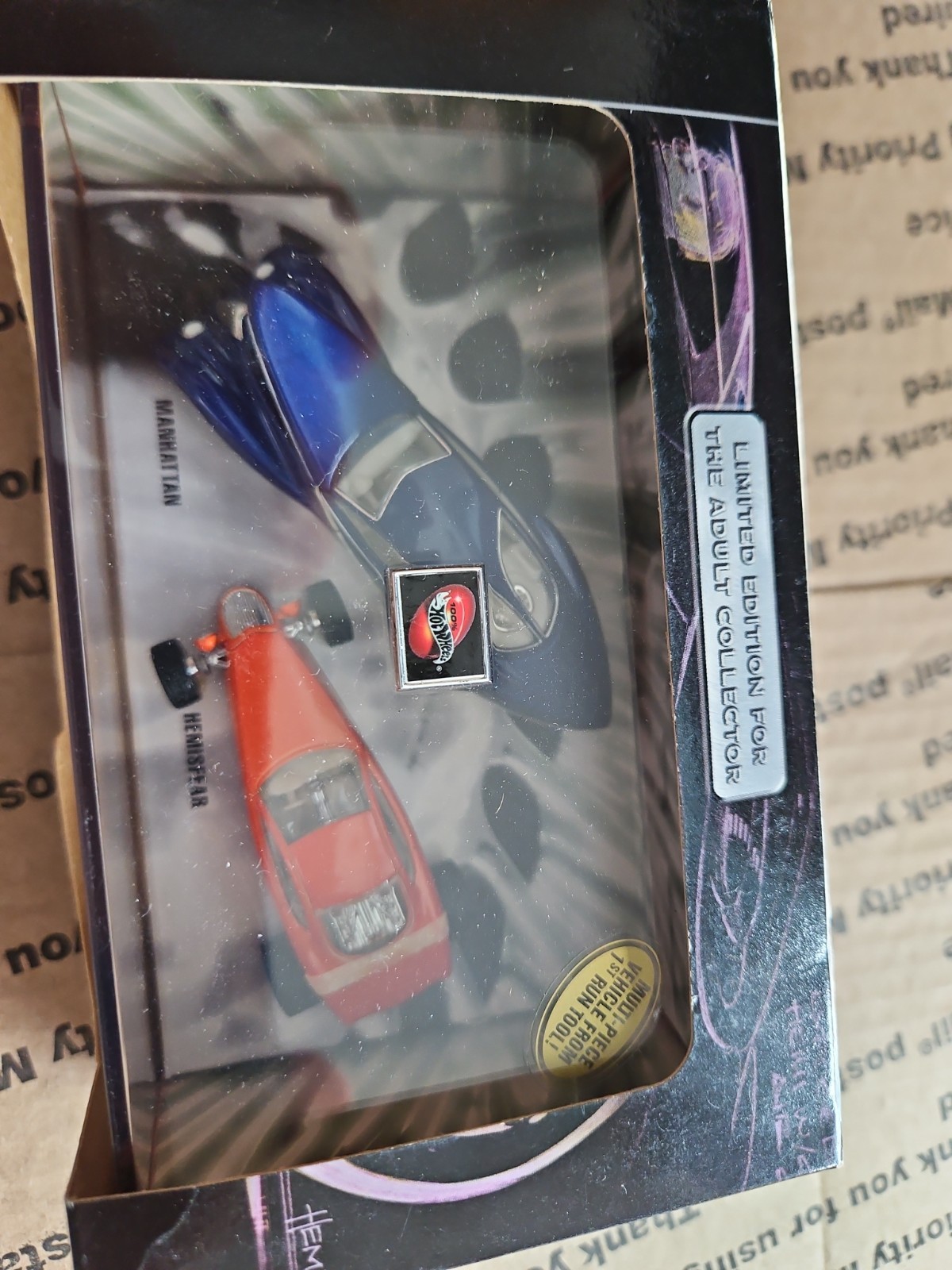 100% Hot Wheels Foose Designs Manhattan & Hemisfear Diecast Cars 1:64 Scale 2001