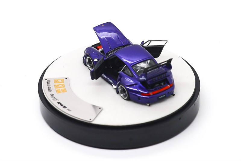 PGM 1:64 RWB 993 Army Girl Purple Diecast Model Car
