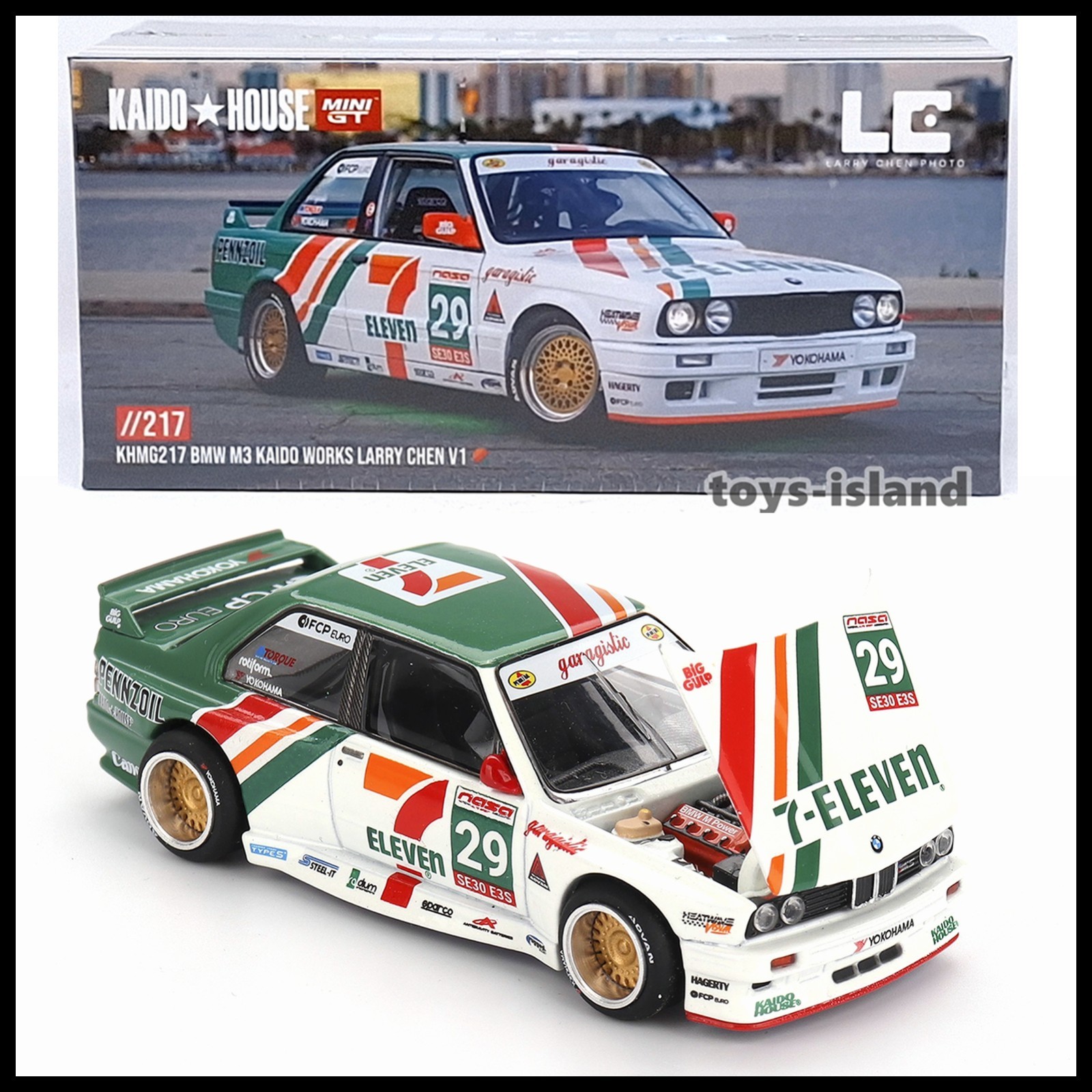 MINI GT x KAIDO HOUSE 217 BMW M3 KAIDO WORKS LARRY CHEN V1 Cannot ship to US