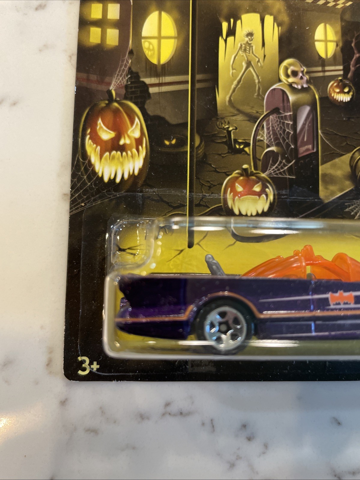2012 HOT WHEELS Kroger Halloween 1966 BATMOBILE Purple Orange (In Protector)