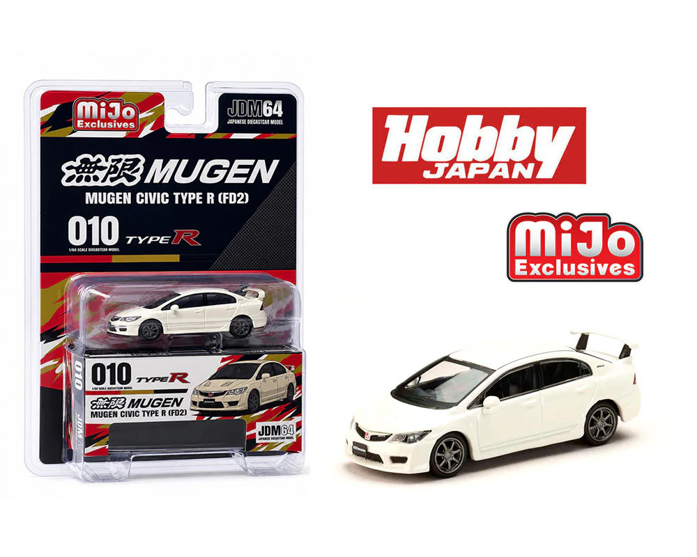 Hobby Japan 1:64 Honda Mugen Civic RR (FD2) – Championship White