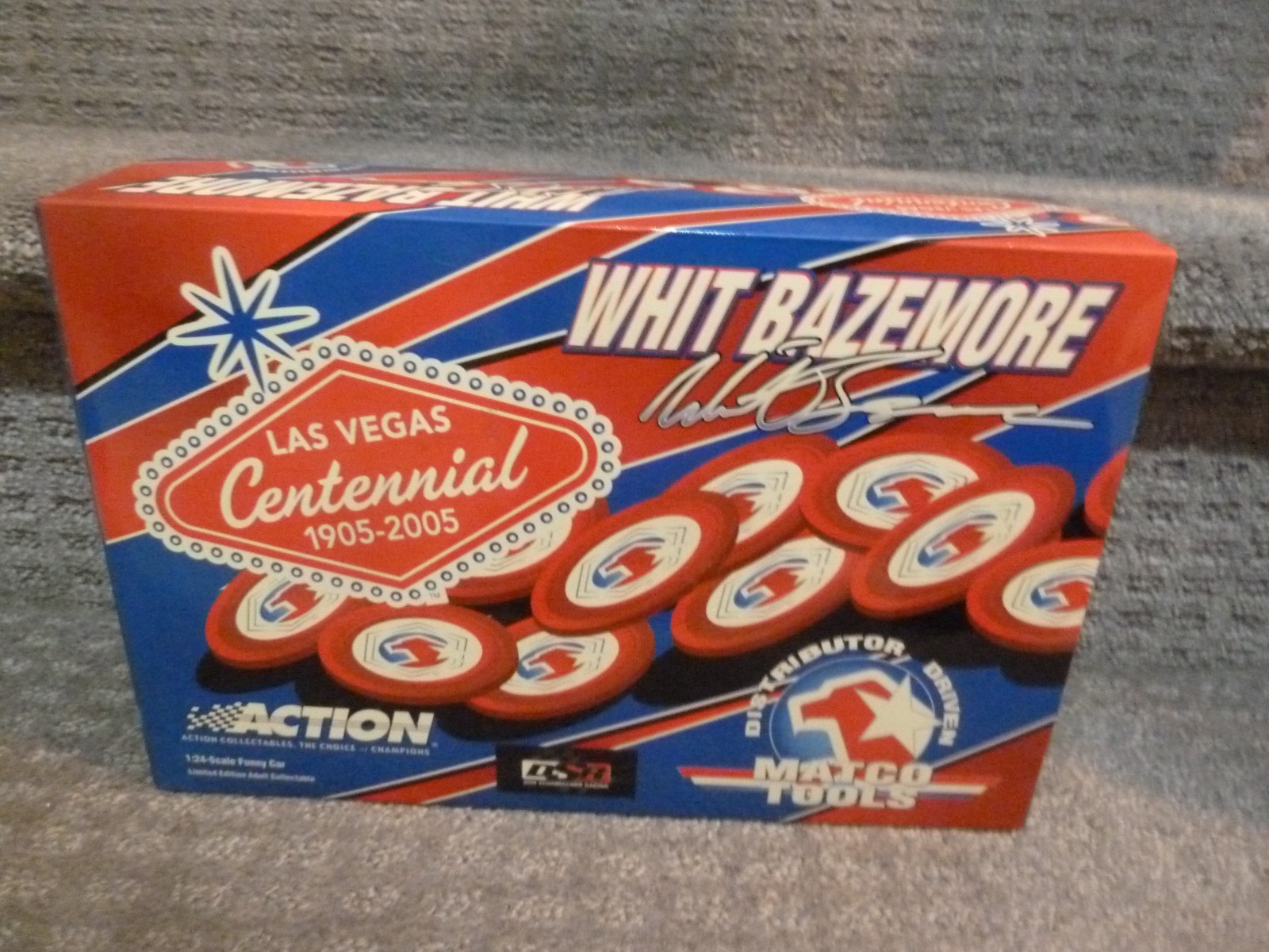 WHIT BAZEMORE 1/24 MATCO TOOLS LAS VEGAS DODGE CHARGER FUNNY CAR 2005 ACTION