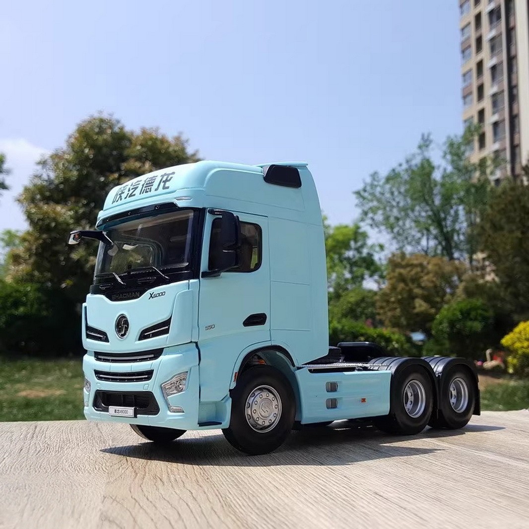 1/24 Scale SHACMAN X6000 Truck Blue Diecast Car Model Toy Collection Gift