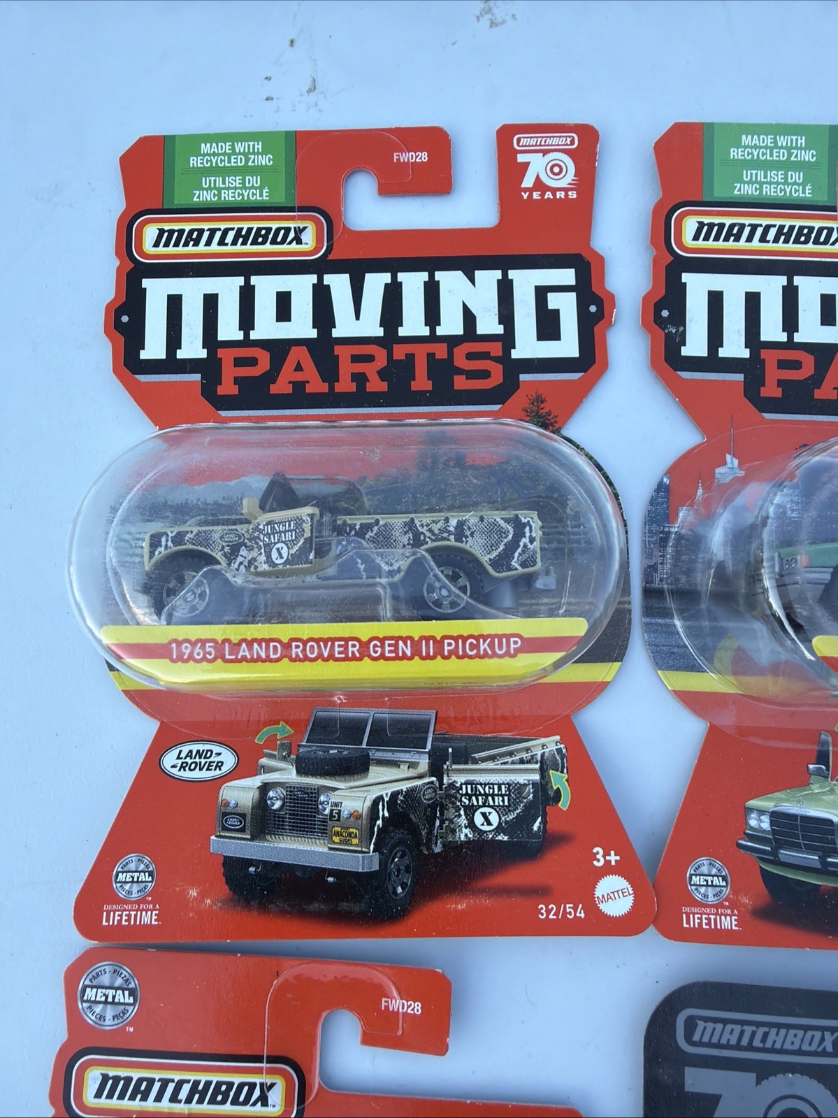 MATCHBOX MOVING PARTS LOT OF 12 CARS BMW Mazda Bentley Mercedes Land Rover Ram