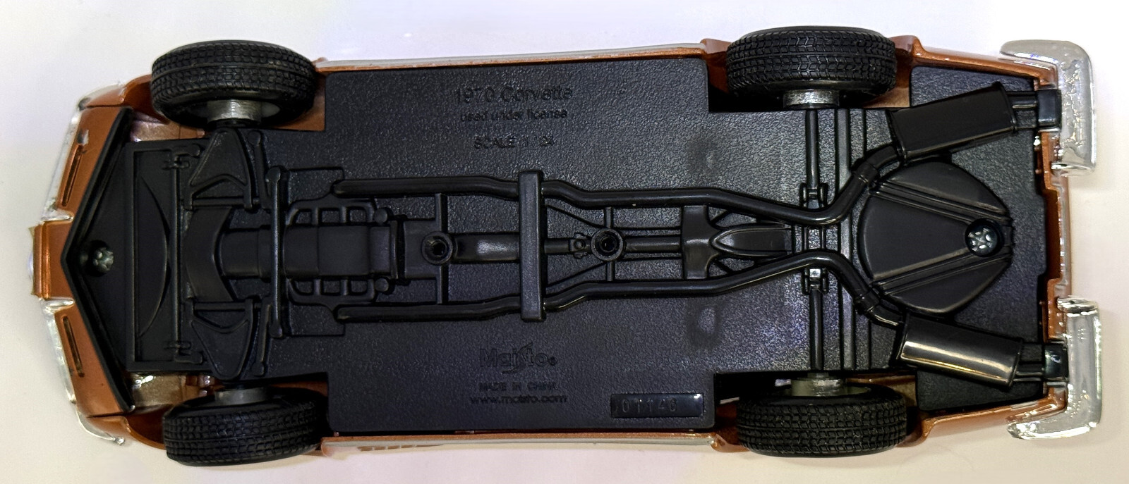 1970 Chevrolet Corvette T-top 1:24 Maisto Diecast Copper 1/24