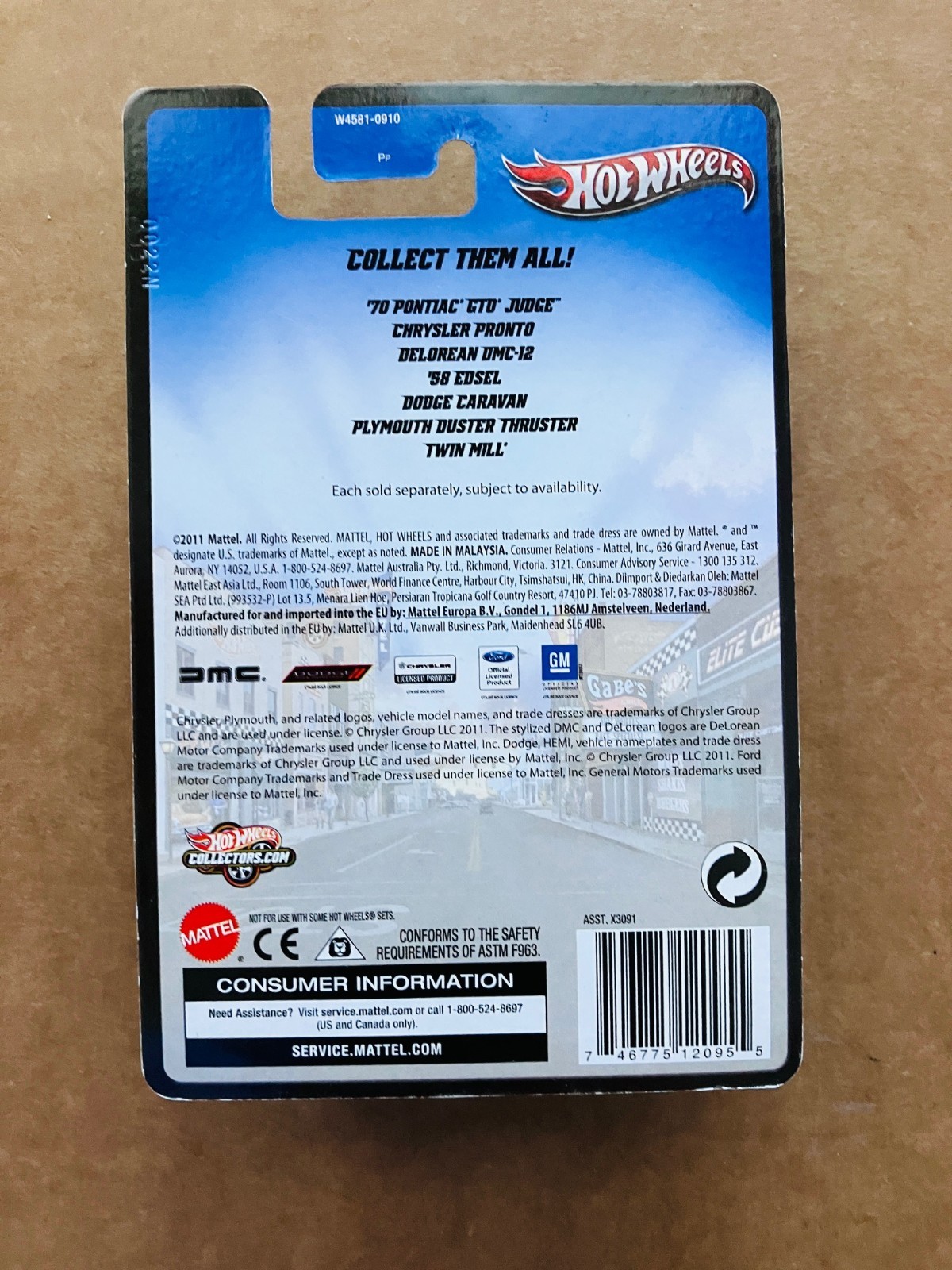 Hot Wheels 2012 Boulevard Legends Series 70 Pontiac GTO Judge Real Riders