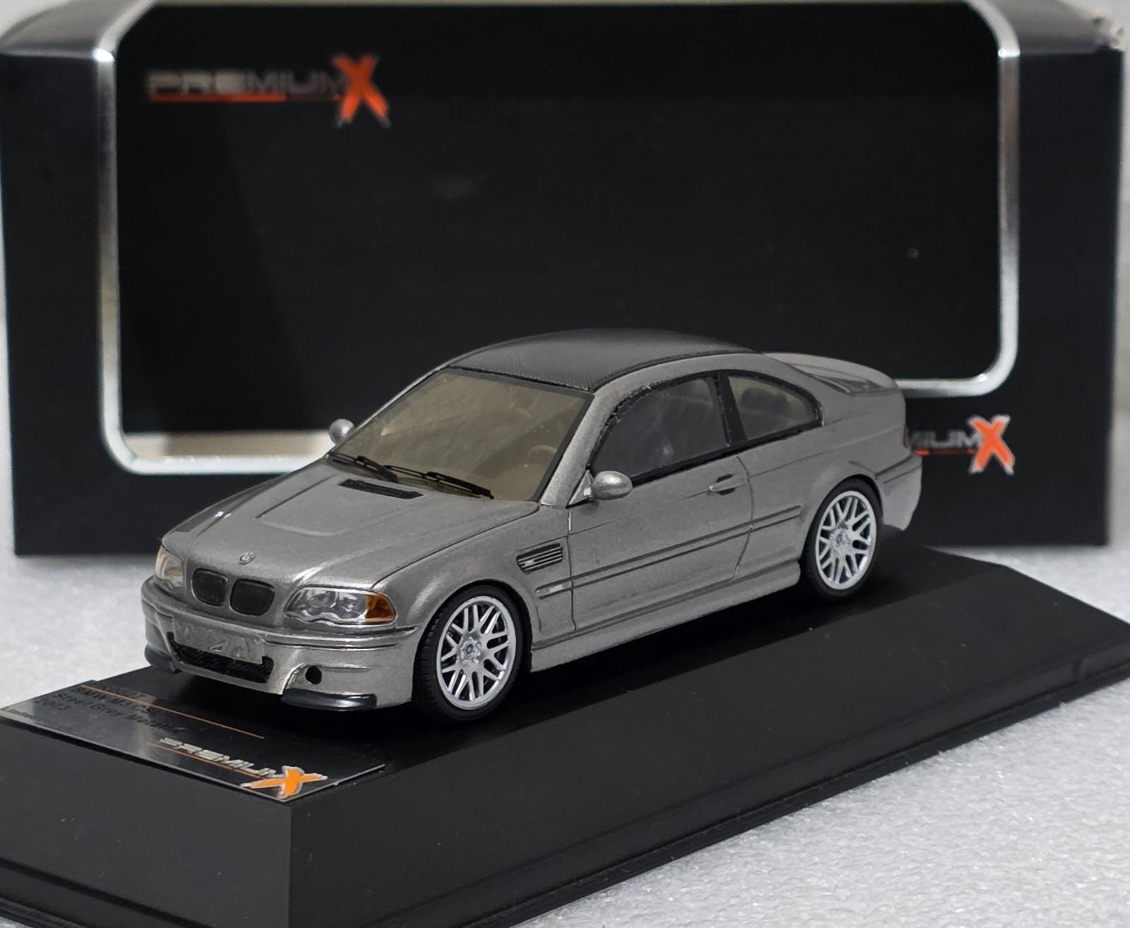 BMW M3 (e46) CSL 2003 Steel Grey Met 1:43 Premium-X IXO PRD0027 EXTREMELY RARE!!