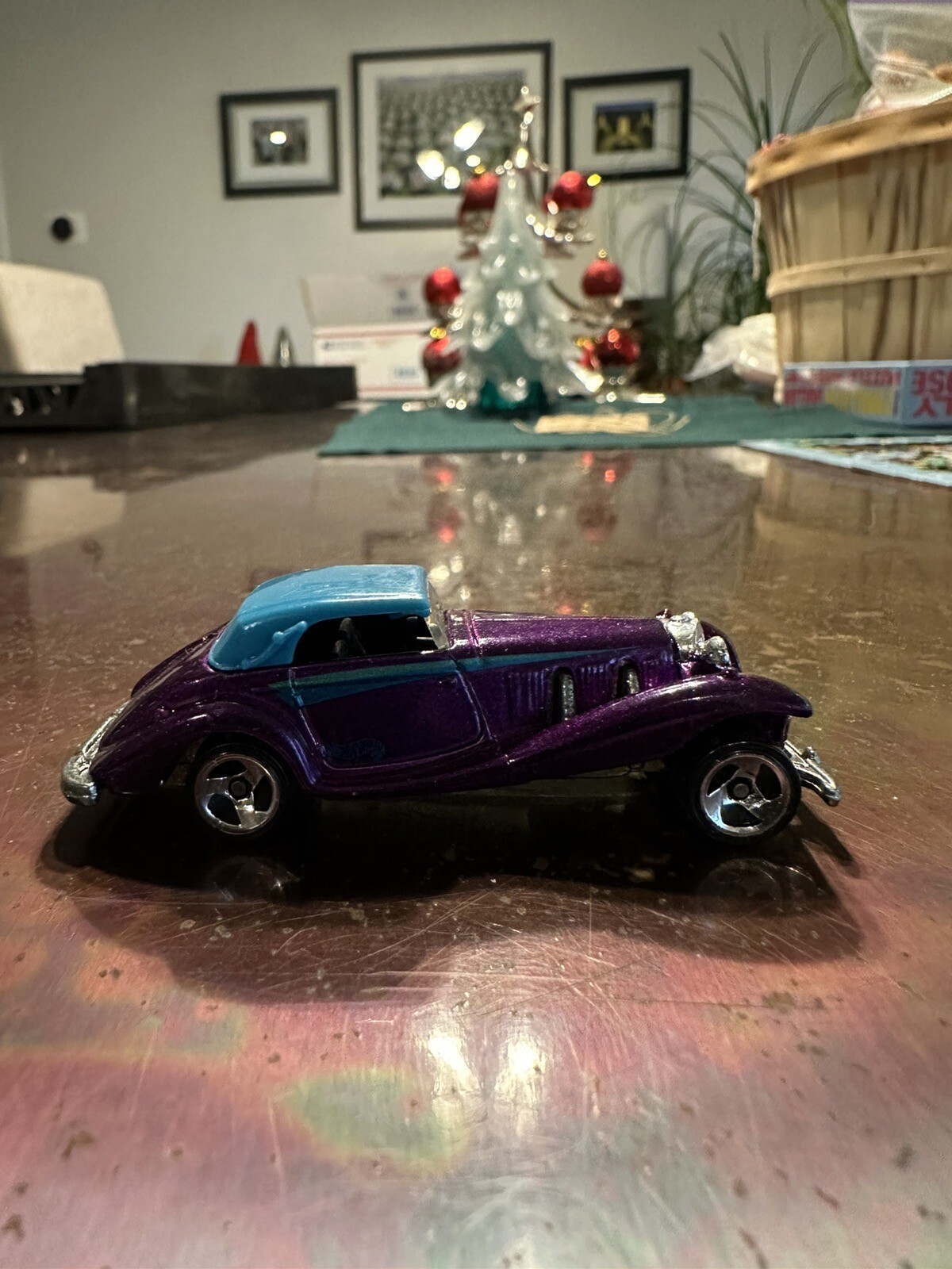 Vintage 1998 Hot Wheels Mainline #788 Mercedes 540K Metalflake Purple