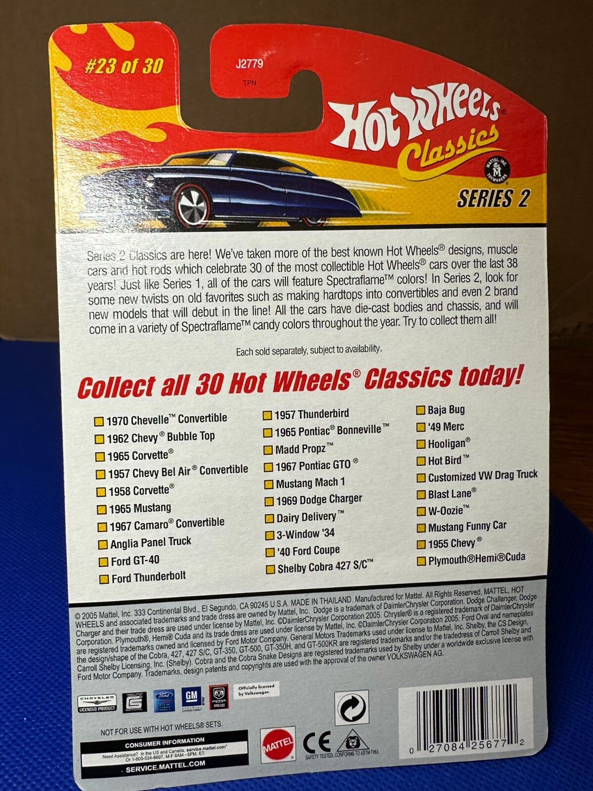 Hot Wheels Classics Series 2 #18/30 Ford 3-Window ’34 Spectraflame Dark Maroon