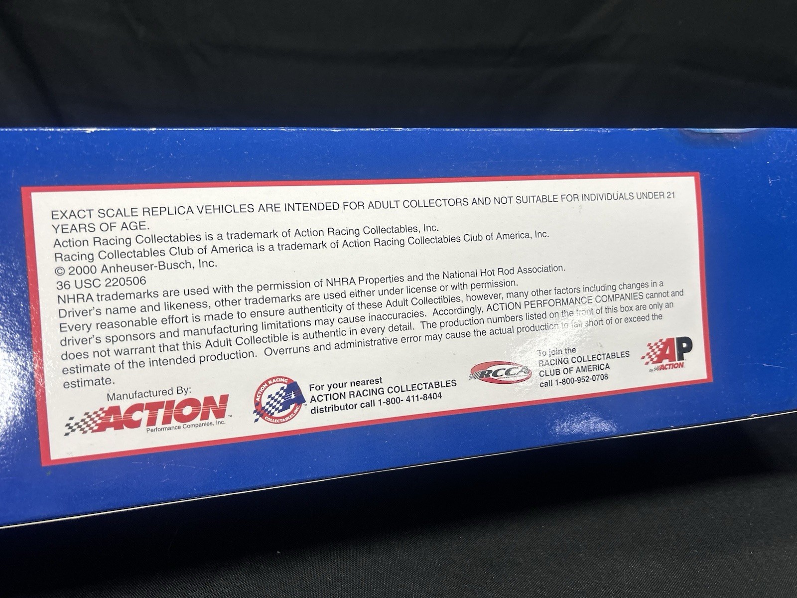Kenny Bernstein Budweiser US Olympic Team NHRA Top Fuel Dragster 1/24 Diecast
