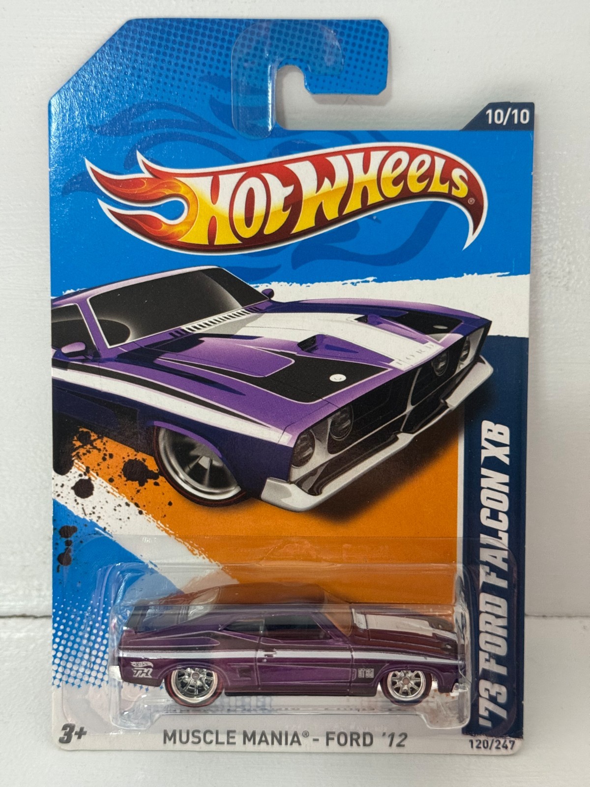 2012 HOT WHEELS SUPER TREASURE HUNT MUSCLE MANIA 10/10 ’73 FORD FALCON XB 1:64
