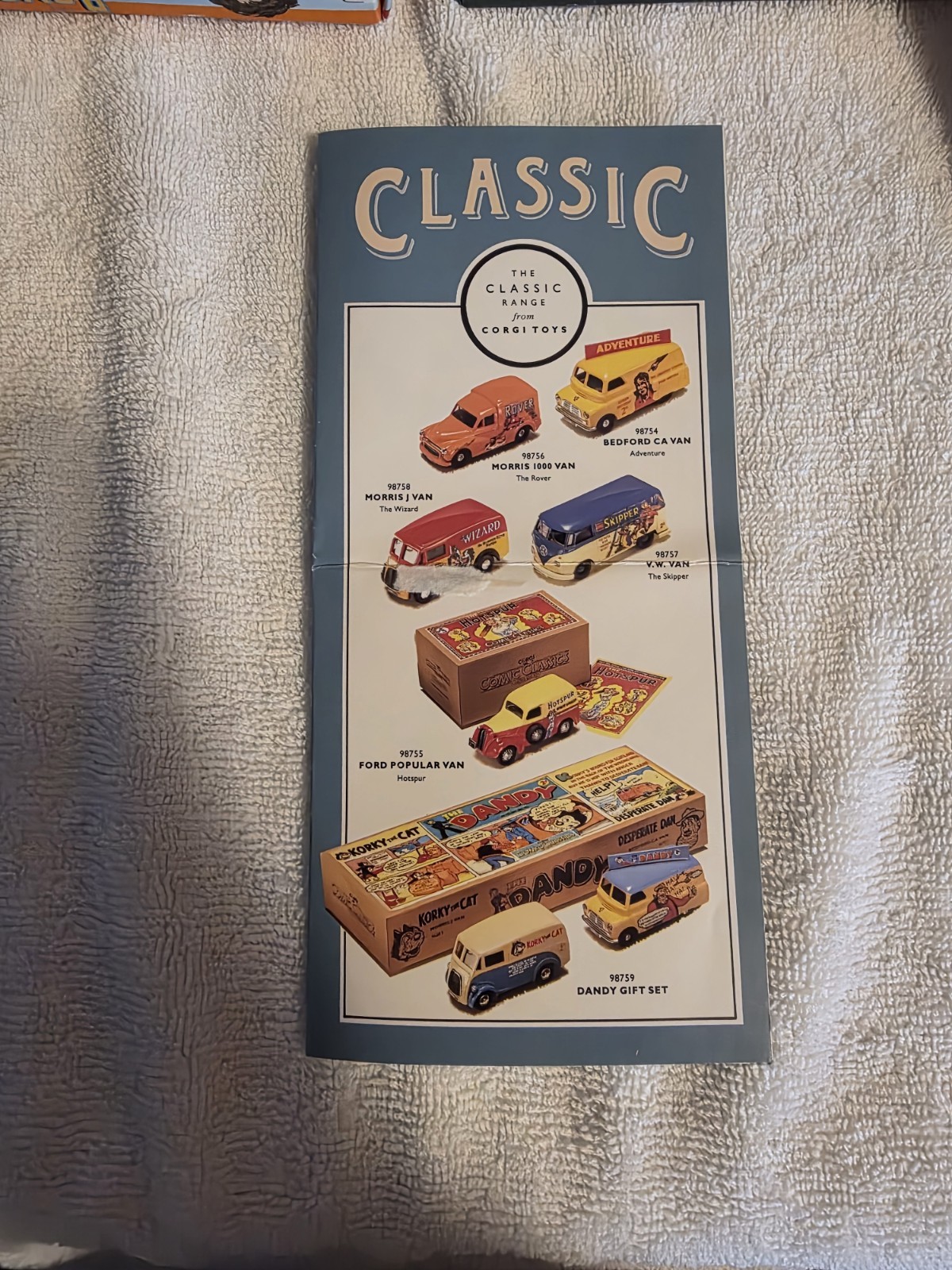 Corgi Comic Classics Limited Edition Boxed Complete Set Of 6 Limited Ed Of 7500
