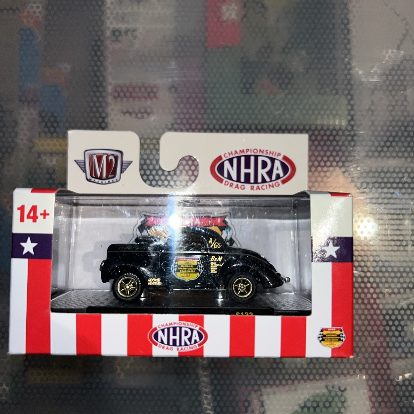 M2 Machines 1941 Willys Coupe Gasser S133 24-129 NHRA