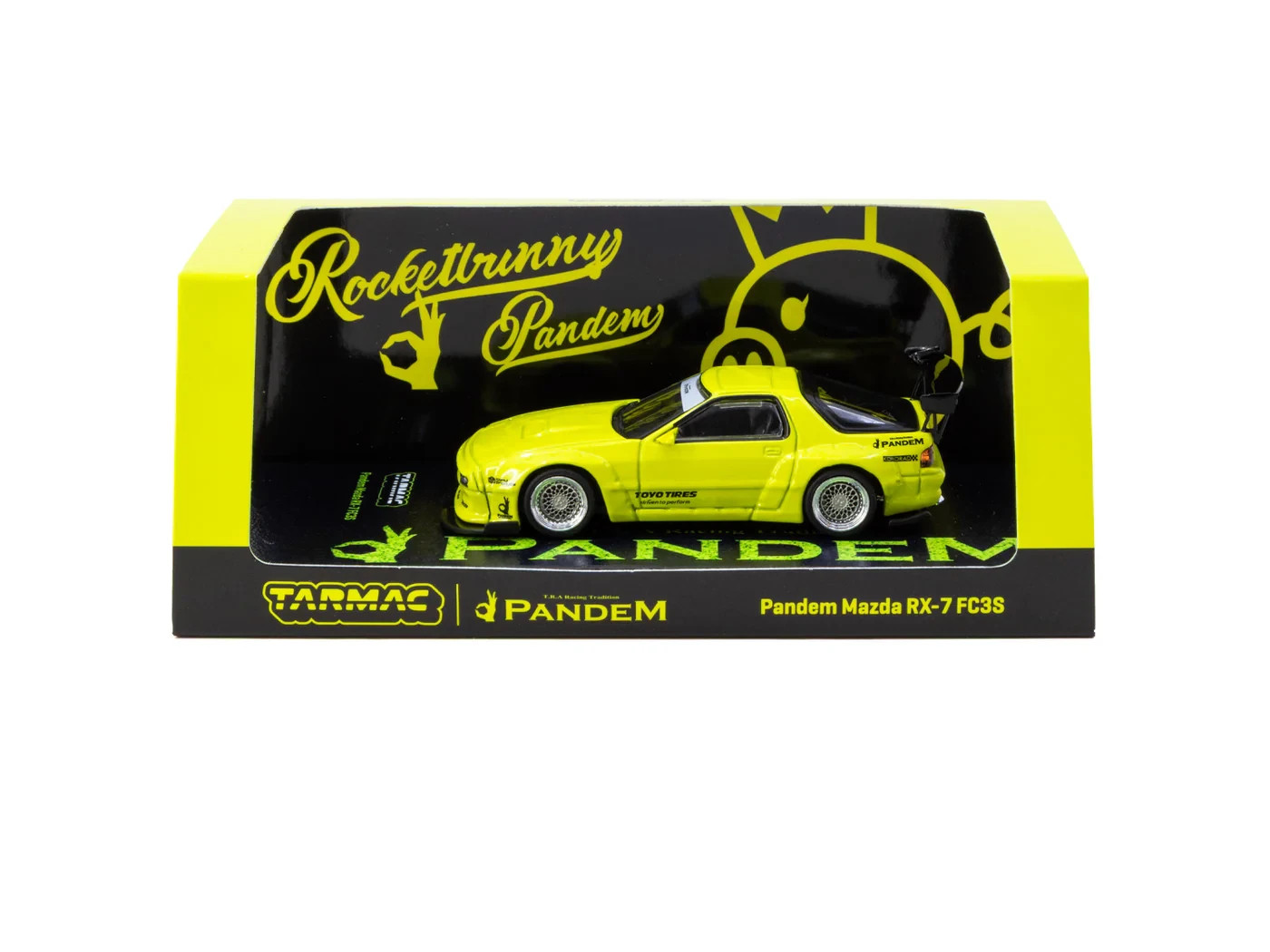 Tarmac Works 1:64 Pandem Mazda RX-7 FC3S – Yellow