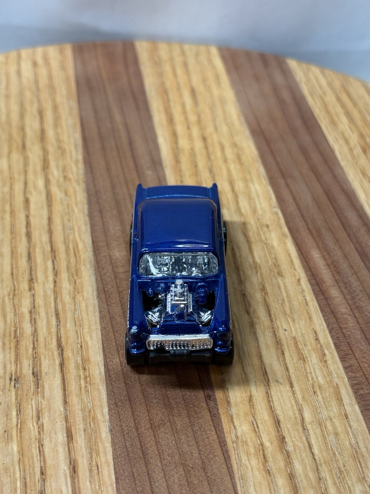 2012 Hot Wheels ’55 CHEVY BEL AIR GASSER Beautiful Dark Blue Custom ￼