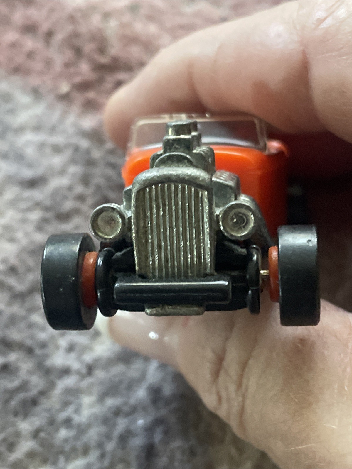 Hot Wheels 1993 Orange Ford Roadster Diecast Toy Car Hot Rod Rat Rod Free Ship