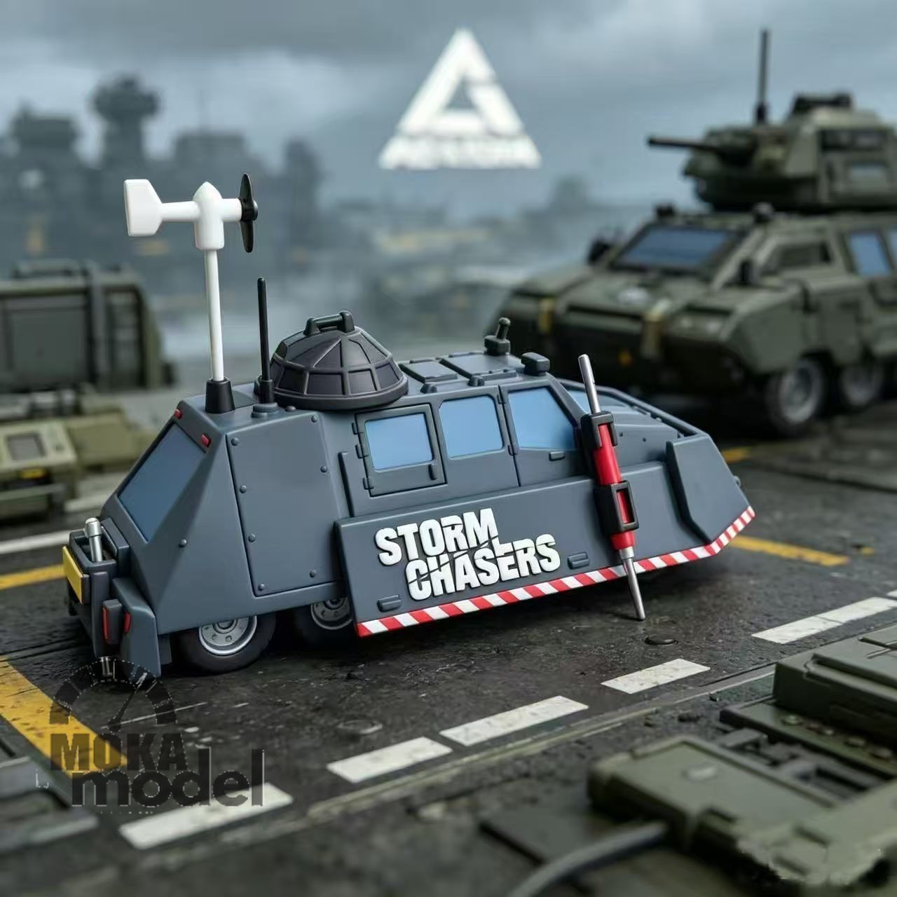 TIV2 Storm Chasing Tornado Intercept Vehicle Static Non-Moving Model Kit