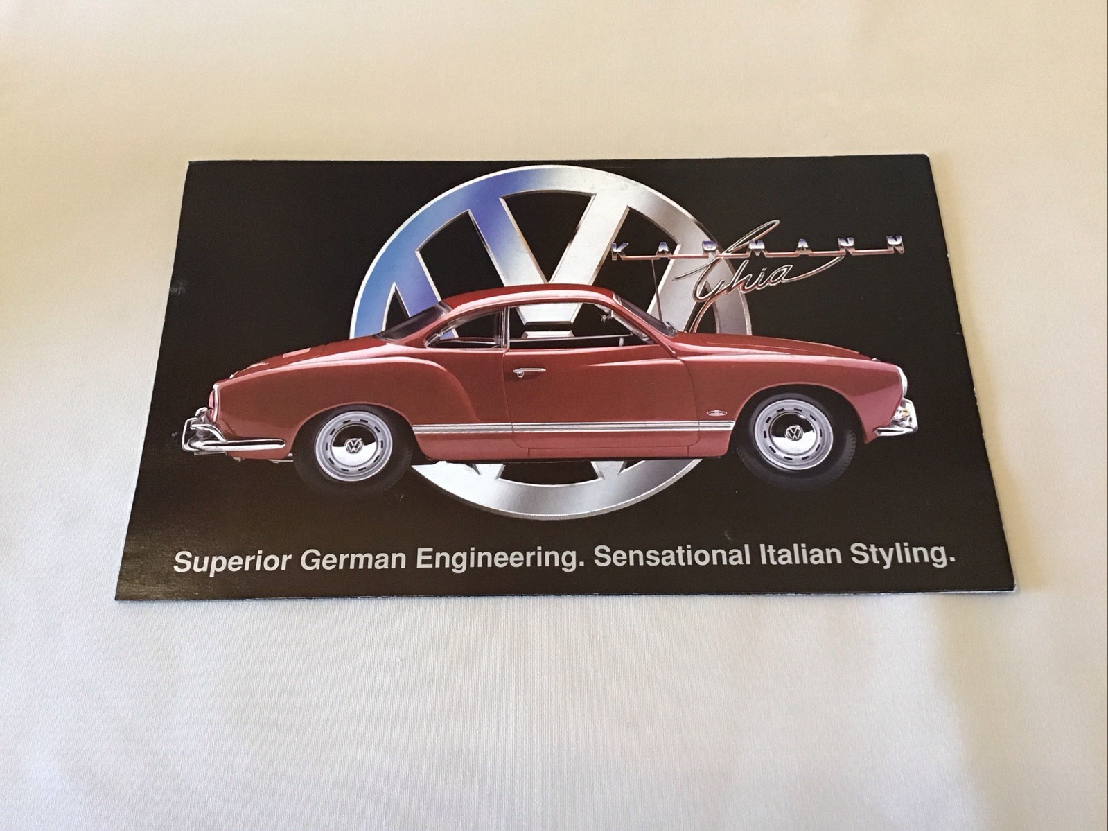 Franklin Mint Volkswagen The Karmann Ghia Rare Brochure Paperwork Only 1:24