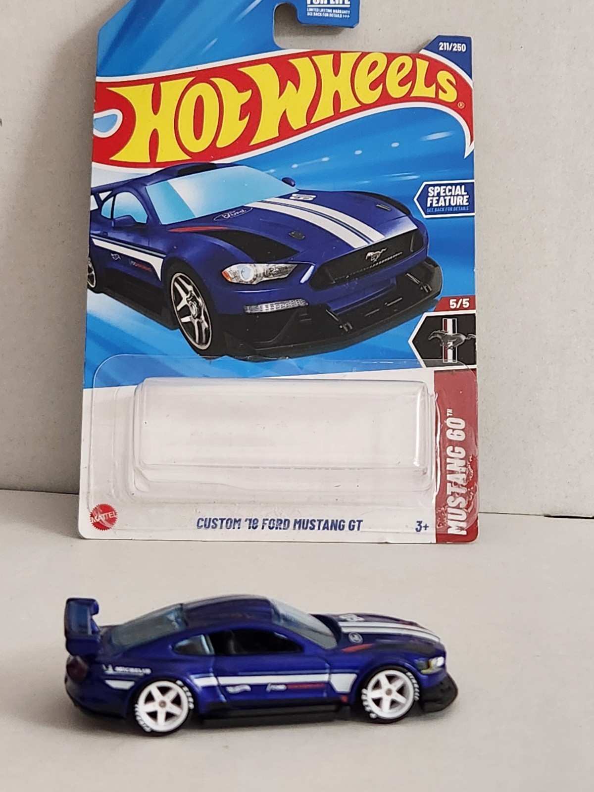 Hot Wheels Custom 2018 Ford Mustang GT With Real Riders Wheel Swap #2
