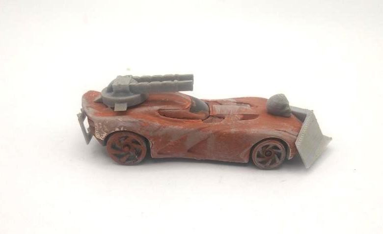 Custom Mad Max Zombie War Wasteland Road Warrior Truck 1/64 Hot Wheels Vehicle