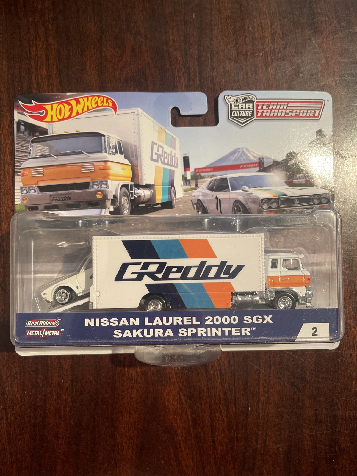 Hot Wheels Nissan Laurel 2000 SGX Sakura Sprinter Team Transport