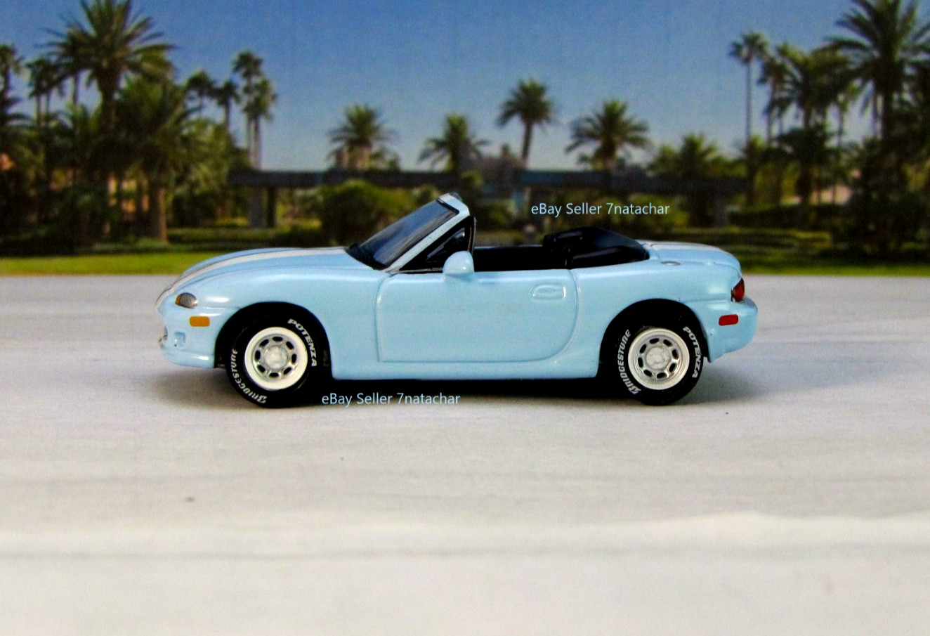 1998-2005 Mazda Miata Roadster Speed Model Blue 1/64 Scale Limited Edit I