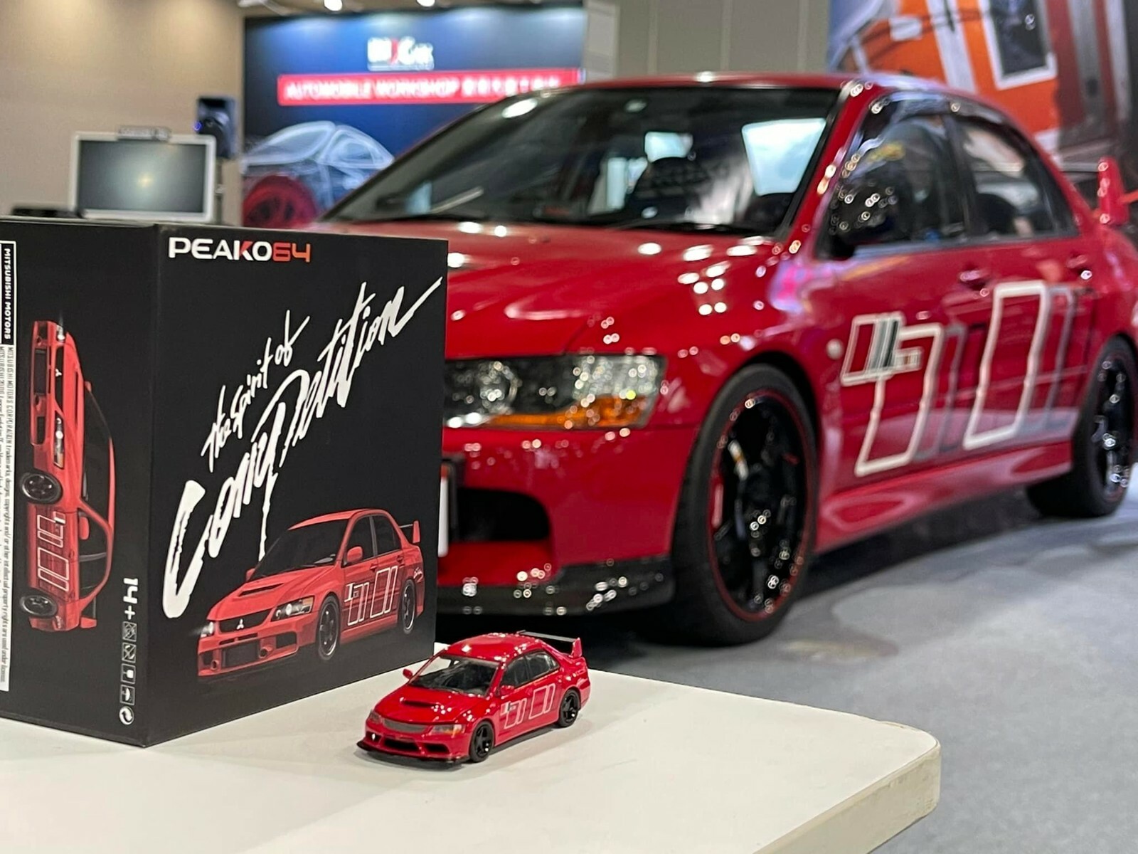 1/64 YES X Peako Mitsubishi Lancer Evolution IX Red Ralliart Special