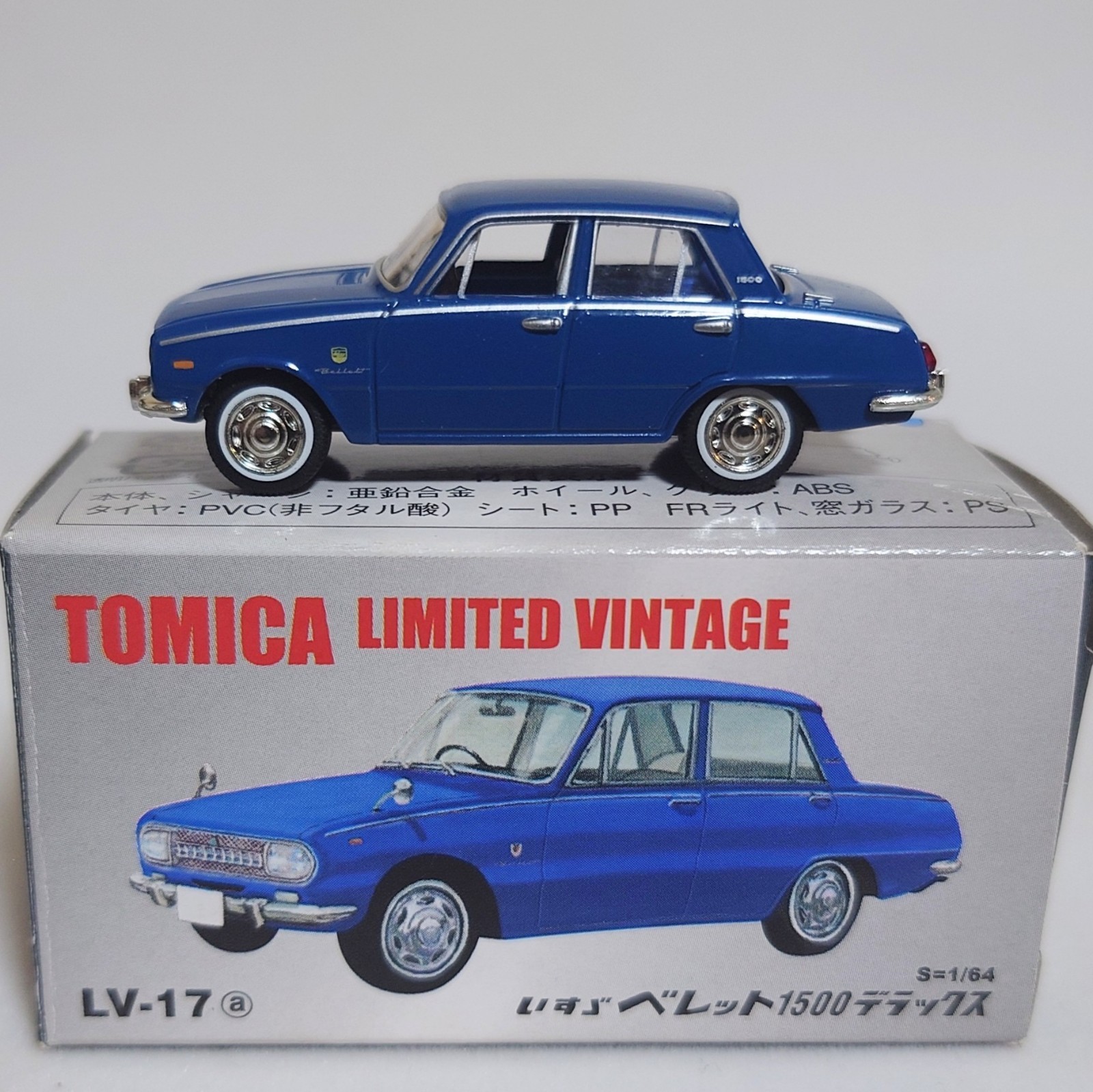 Tomica Limited Vintage 1/64 Isuzu Bellett 1500 Deluxe Diecast Model Japan