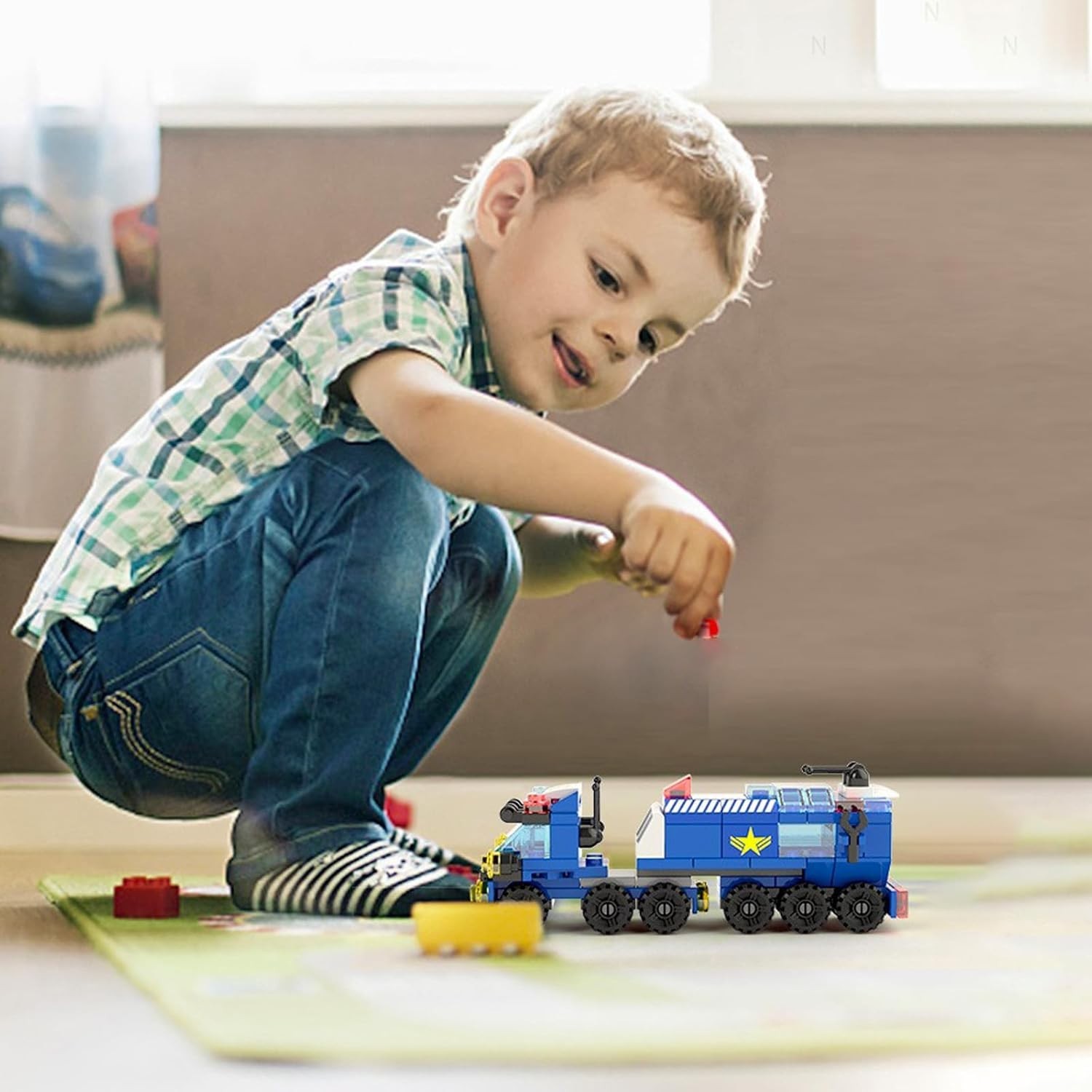 Educational 147-Piece Police Car Building Set – Ideal for Ages 4-10