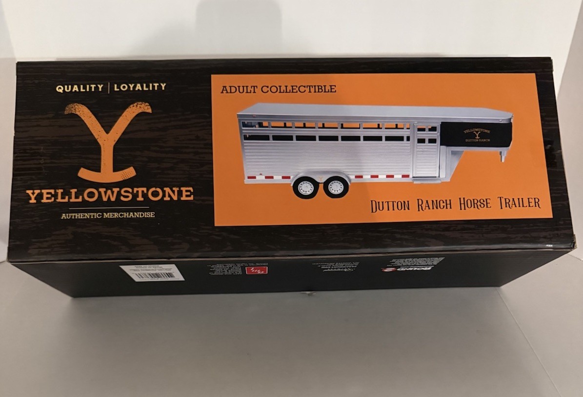 Big Country Toys YELLOWSTONE Dutton Ranch Horse Trailer Adult Collectable *NIB*