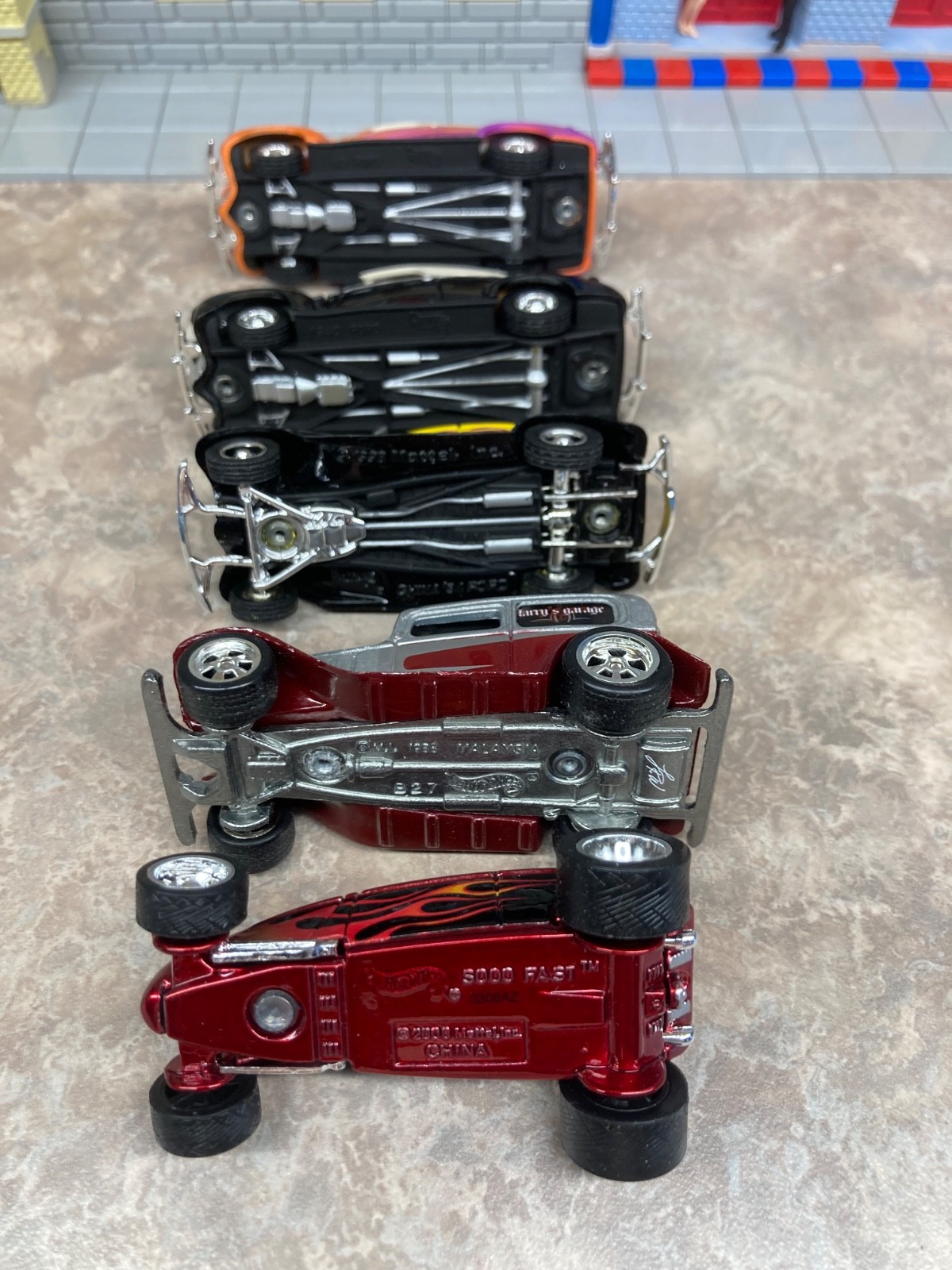 5 Hotwheels Real Riders Ford Street Rods