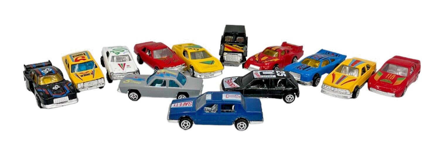Lot of 13 Vintage Unbranded Toy Cars Winner 5 Speed Stop & Other Tampos China