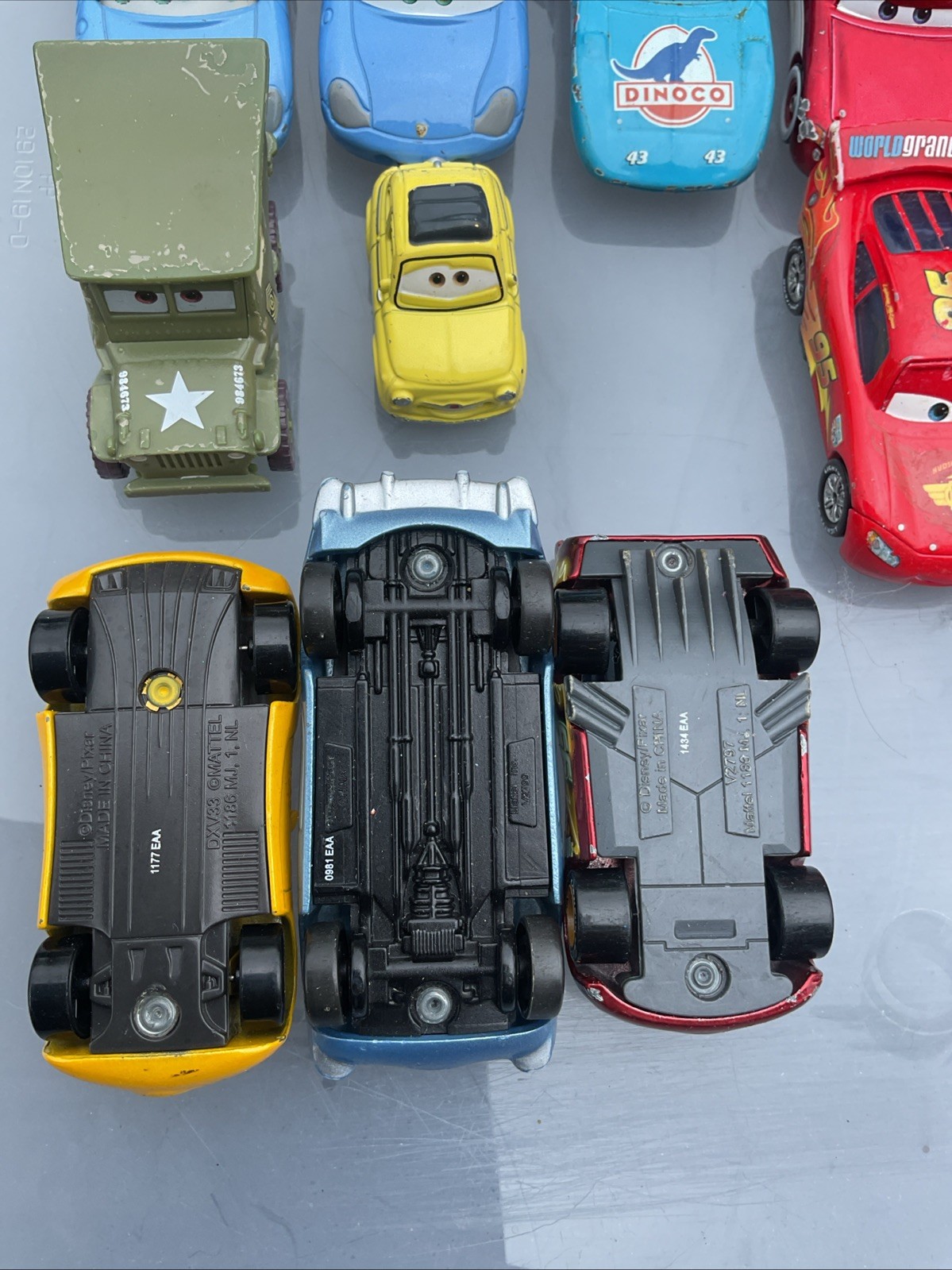 Disney Pixar Cars Lot Of 16 Diecast And Miscellaneous Ba11