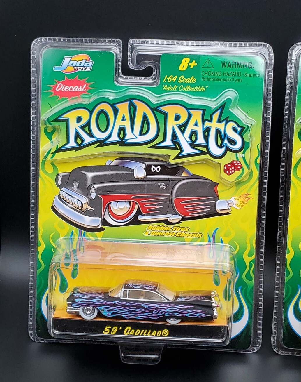 2002 Jada Toys Road Rats Diecast 59 Cadillac Varation Lot Of 2